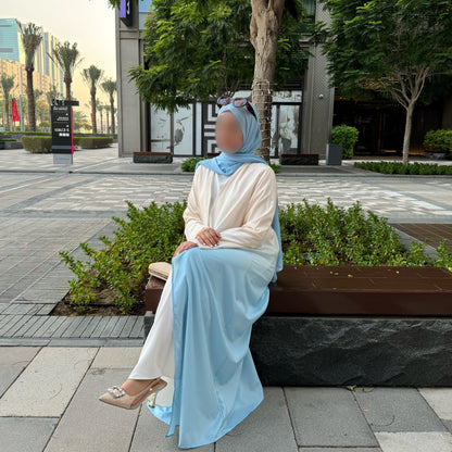 Flow Gradient Abaya - Blue